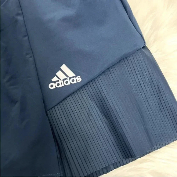 Adidas Blue Sport Primegreen Pleated Skort Womens Medium Golf Tennis Athletic - Picture 5 of 9